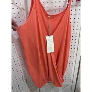 NIASHOT Coral V Neck Crossover Tank Top XL